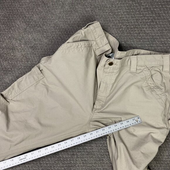 Carhartt Carpenter Pants Men's 38 x 30 Original Dungaree Fit Work Wear B151 TAN - Picture 10 of 11